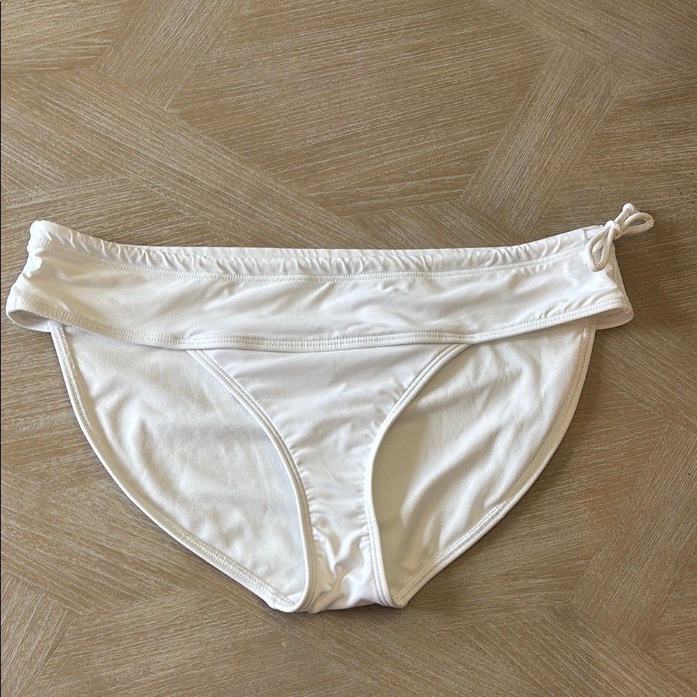 Athleta White Swimwear Bottom size L